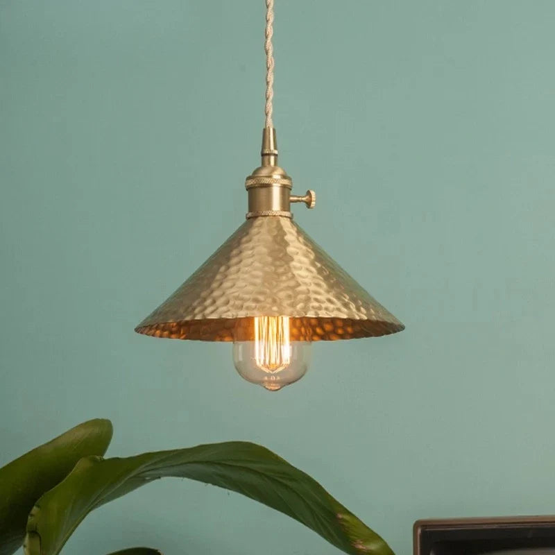 Vintage Copper Dome Pendant Light Lorvaine – Product Detail 7