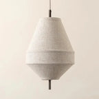 Gathered Cloth Sculptural Pendant Light Ulvion – Small size, lifestyle view