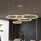 Cascading Layered Ring Chandelier – Arevaux – Lifestyle View 4