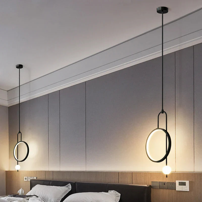 Modern Metal Ring Pendant Light Circlion
