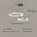 Geometric Acrylic Disc Chandelier Ywaelvix – Product Detail 10