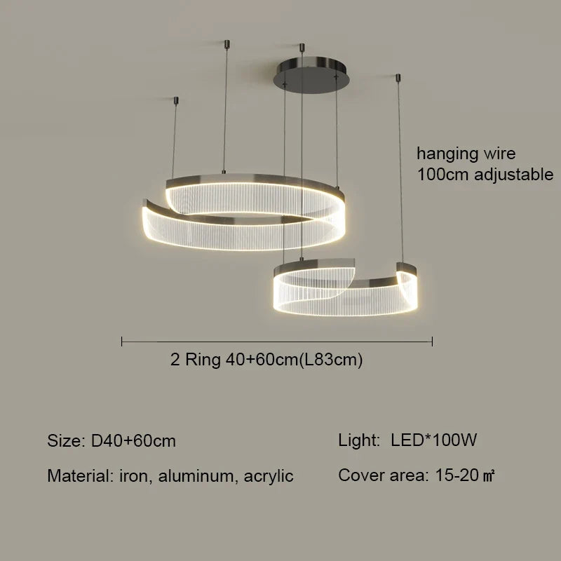 Geometric Acrylic Disc Chandelier Ywaelvix – Product Detail 10