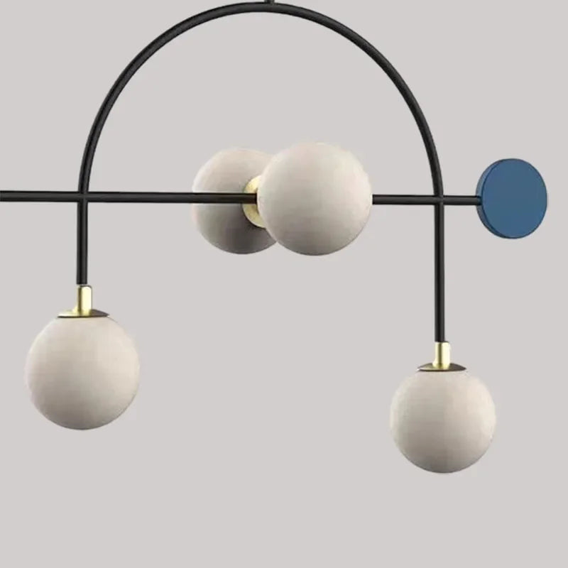 Contemporary Metal Disc Chandelier Kaelixor – Lifestyle View 4