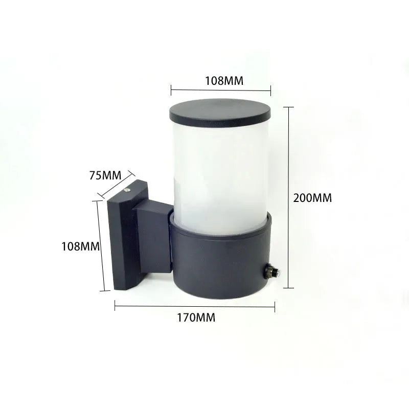 Outdoor Aluminium Wall Sconce Evsel