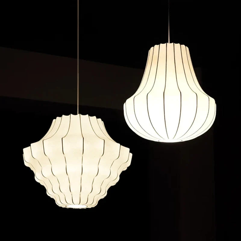 Sculpted Silk Shell Pendant Light – Oalaelindra