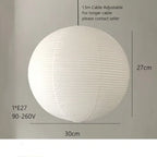 Soft Paper Sphere Pendant Light Xelorinth – Product Detail 7
