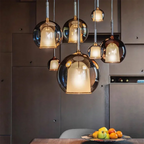 Dual Glass Bell Globe Pendant Light Bellonix – Hero Shot