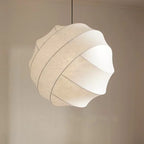 Soft Glow Fabric Pendant Light Ulindros – Lifestyle View 2