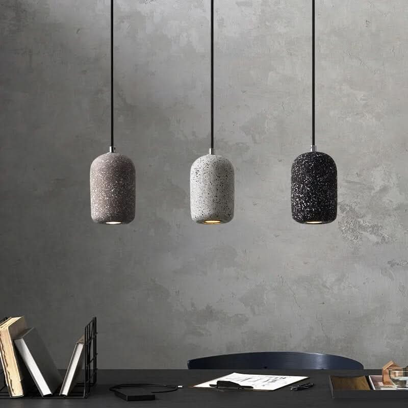 Terrazzo Capsule Pendant Arnox – Cement Shade, 3 Colours