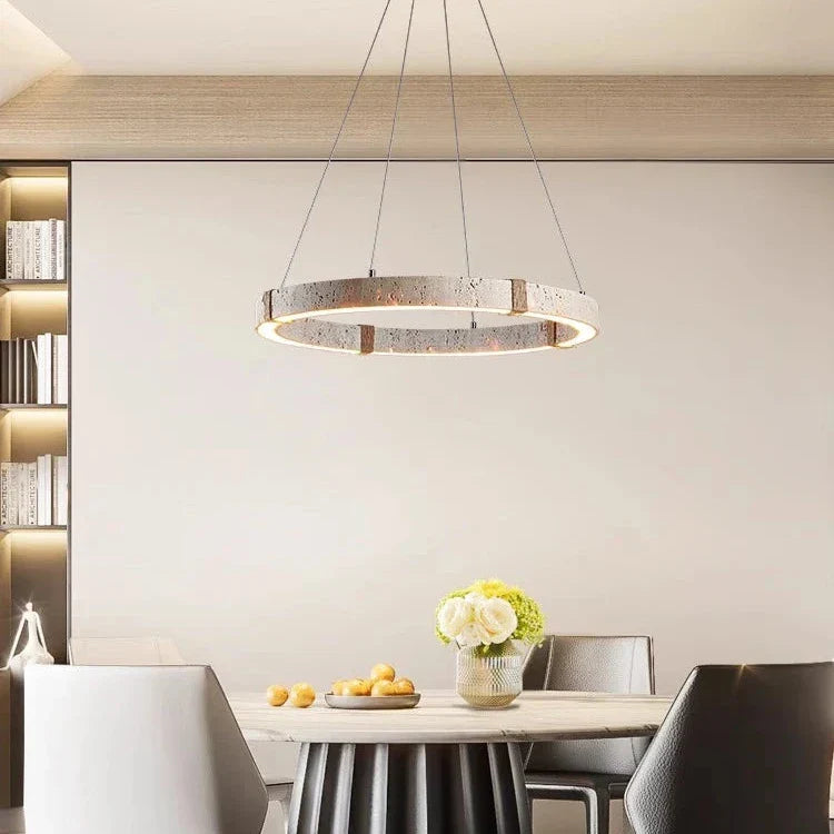 Contemporary Stone Chandelier Kasel