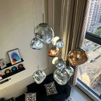 Minimalist Copper Pendant Light Galvorn – Lifestyle View 3