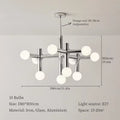 Mouth-Blown Glass Cluster Chandelier Forox – Product Detail 8