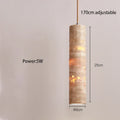 Travertine Cylinder Pendant Light – Ecelvix – Lifestyle View 3