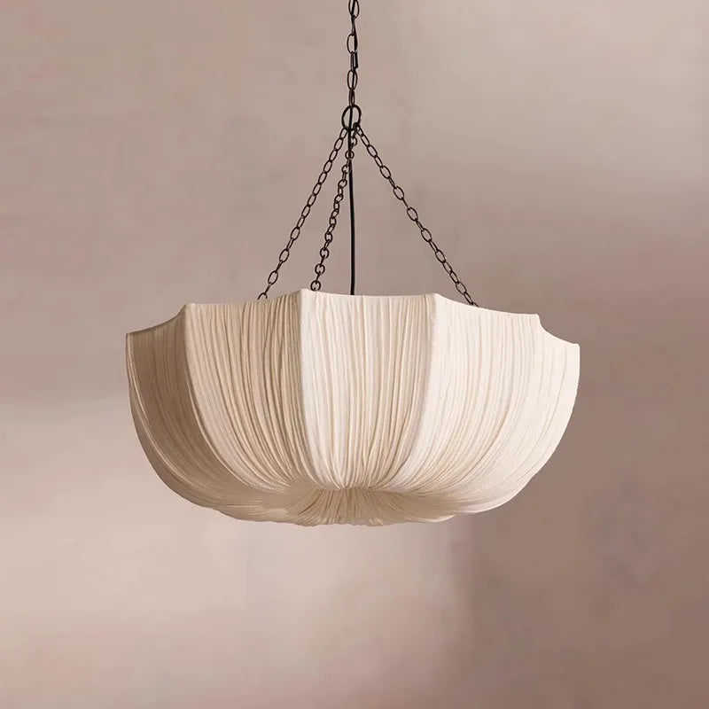 Japanese Fabric Sphere Pendant Light Serenova – Lifestyle View 2