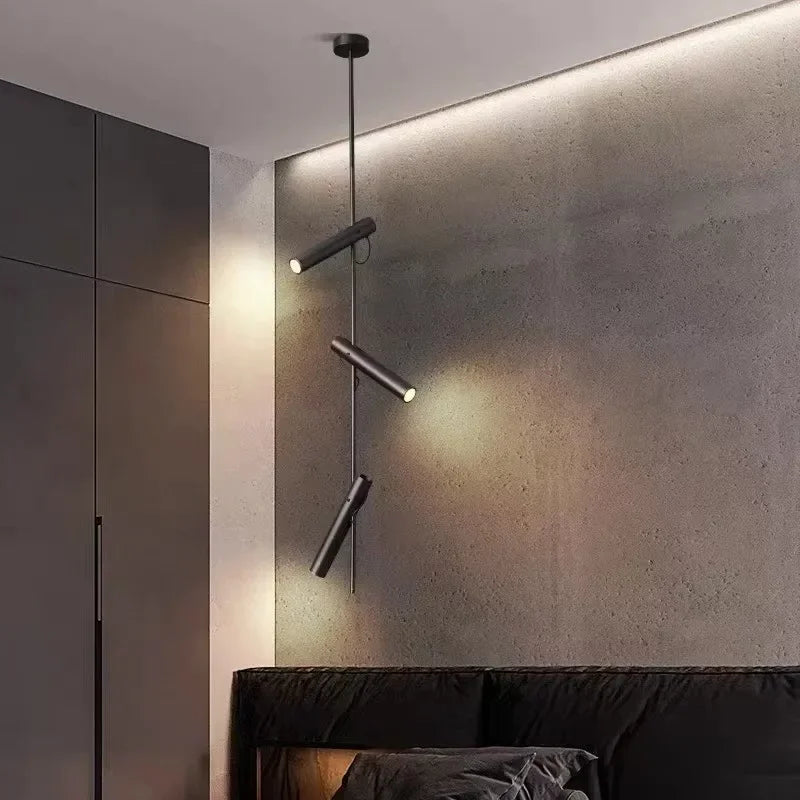 Pivoting Geometric Metal Pendant Light Yraelith – 3 Heads Lifestyle, Bedroom