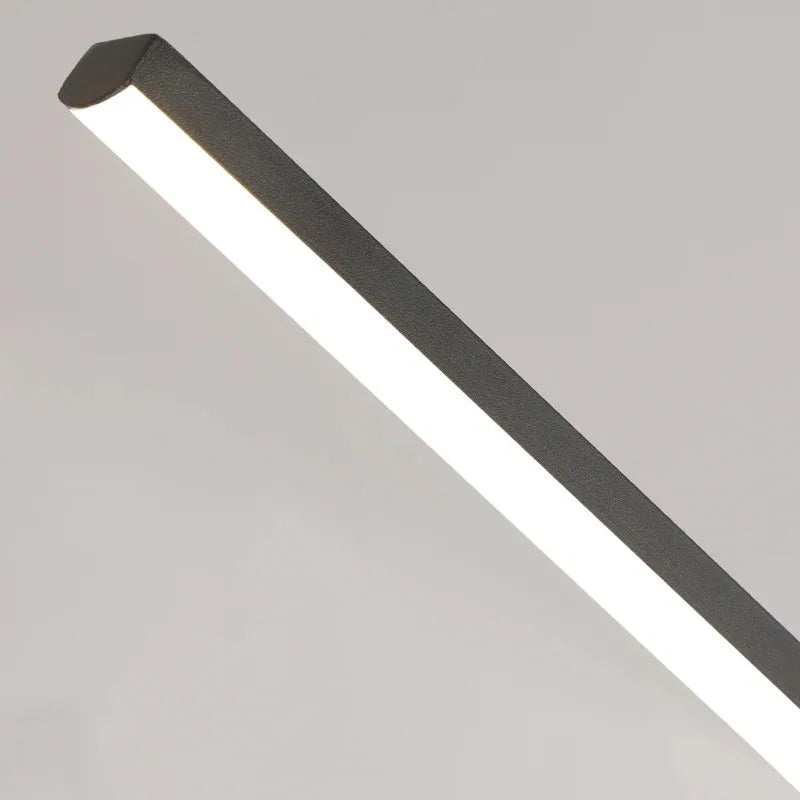 Minimalist Aluminum Linear Bar Pendant – Calaelinth, Dining Room View