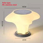 Sculptural Fluted Solar Pillar Light - Solvara