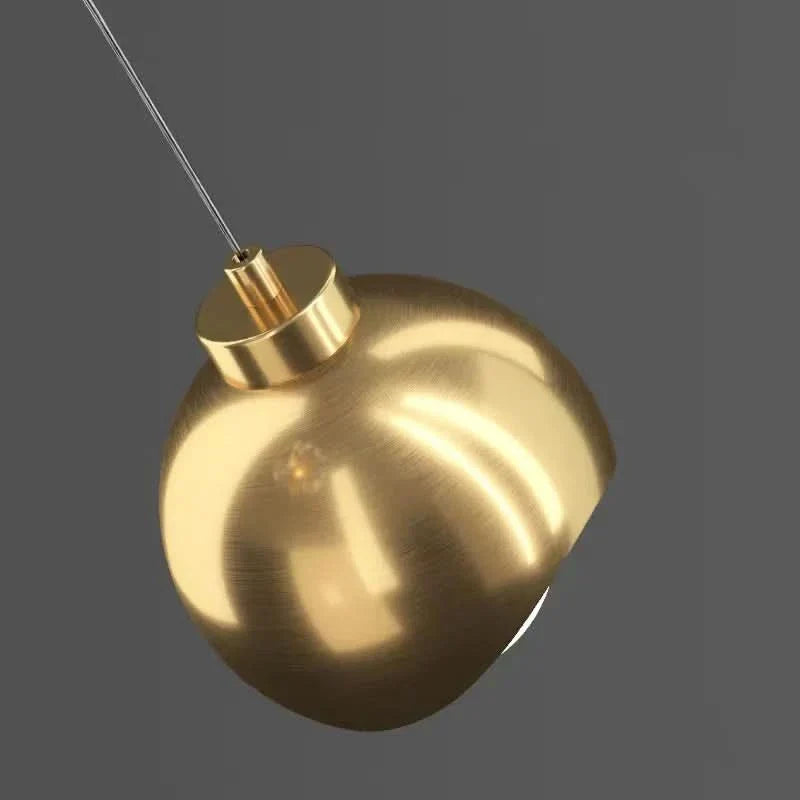 Soft Gold Minimal Pendant Light Aurleth – Lifestyle View 4