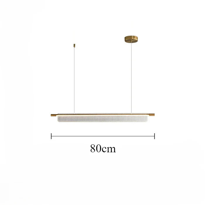 Elongated Metal Linear Pendant Light Fenox – Product Detail 5