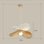 Lotara Lotus – O50cm x H40cm twisted rattan form, dimension diagram