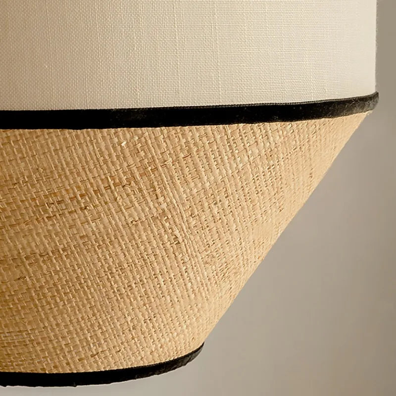 Wabi-Sabi Handwoven Raffia Pendant Light Delavon – Cone Style Dimensions (35 x 31cm)
