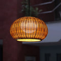 Quelinth hand-woven rattan pendant light — 40cm