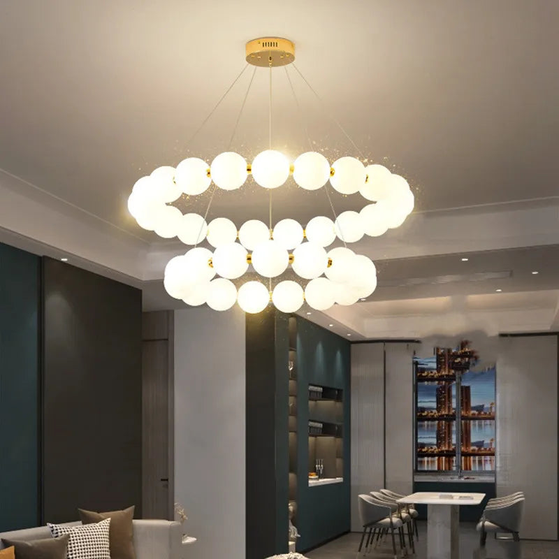 Acrylic Drum Flush Chandelier Capmon – Product Detail 12