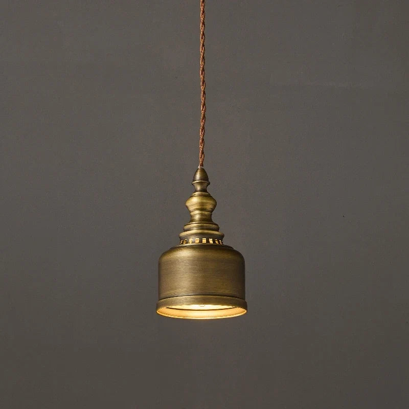 Polished Copper Dome Pendant Light Olvorix – Hero Shot