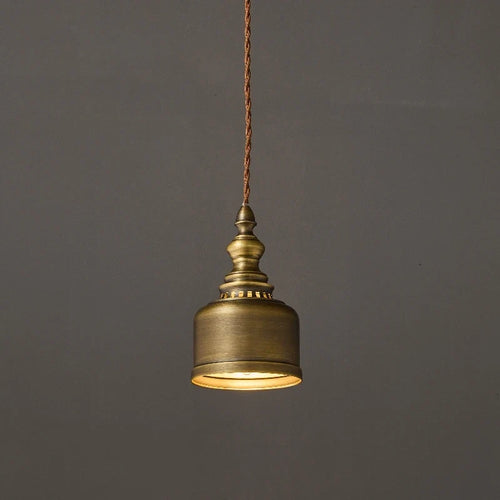 Polished Copper Dome Pendant Light Olvorix – Hero Shot