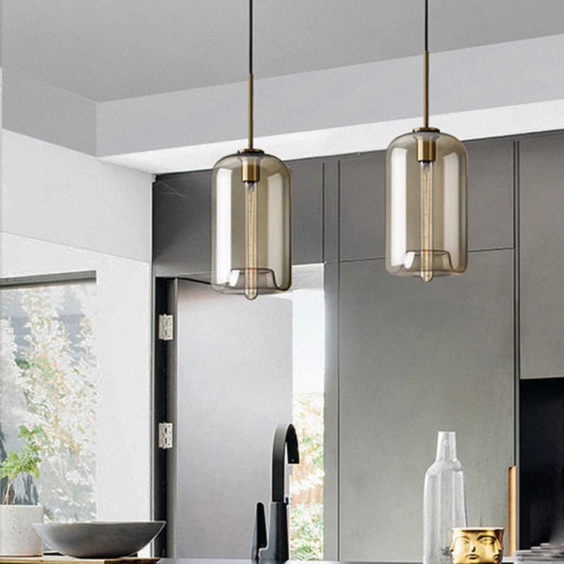 Scandinavian Glass Orb Pendant Light Kelvoria – Cannon Bubble Shape Lifestyle