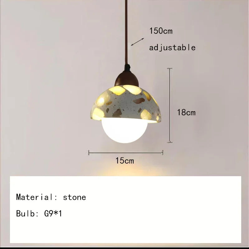 Minimalist Stone Pendant Light Gvaelindra – Product Detail 5