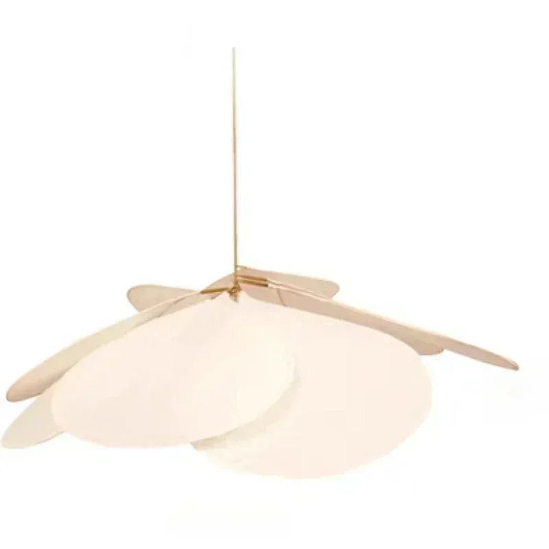 Uzaelvin – Beige fabric petal pendant light