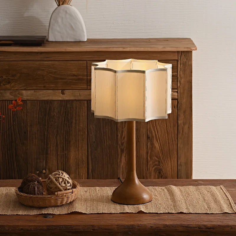 Wabi-Sabi Solid Wood Table Lamp Horix – Hero Shot