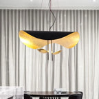 Black Iron Gold Leaf Crescent Pendant Mantaro – Product Detail 5