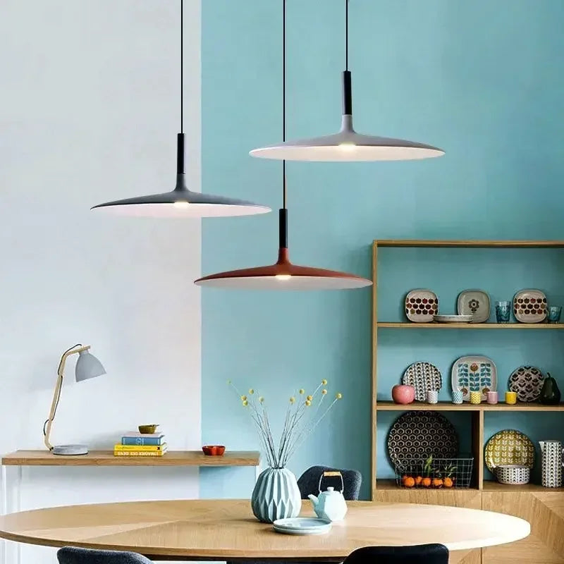 Matte Metal Disc Pendant Light Solanto – Product Detail 19