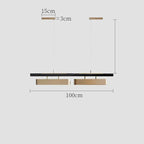 Cavero Linear Pendant Light – 100cm Dimensions Diagram