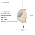 Sculptural Curled-Fabric Pendant Light Havrix