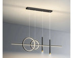 Nordic Geometric Minimal Pendant Light Halvoria – Black Finish Detail