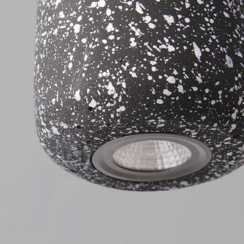 Speckled Terrazzo Pendant Light Lvaeloria – Black Terrazzo Texture Detail