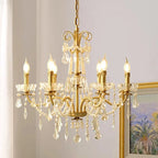 Handcrafted Copper Cluster Chandelier Vaelorn – Lifestyle View 4