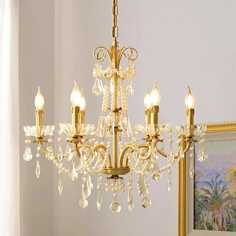 Handcrafted Copper Cluster Chandelier Vaelorn – Lifestyle View 4