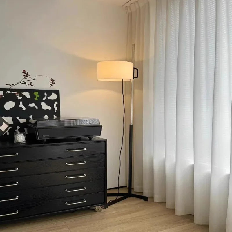 Adjustable Metal Floor Lamp Laldon - Lifestyle Living Room View