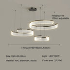 Geometric Acrylic Disc Chandelier Ywaelvix – Product Detail 12