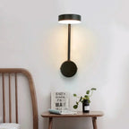 Pivoting Aluminum Disc Wall Sconce Alerion – Lifestyle View 3