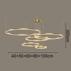 Arevaux Gold 5 Rings Large – Dimensions