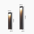 Modern Aluminium Bollard Outdoor Light Ecira - Dimensions 60cm and 80cm