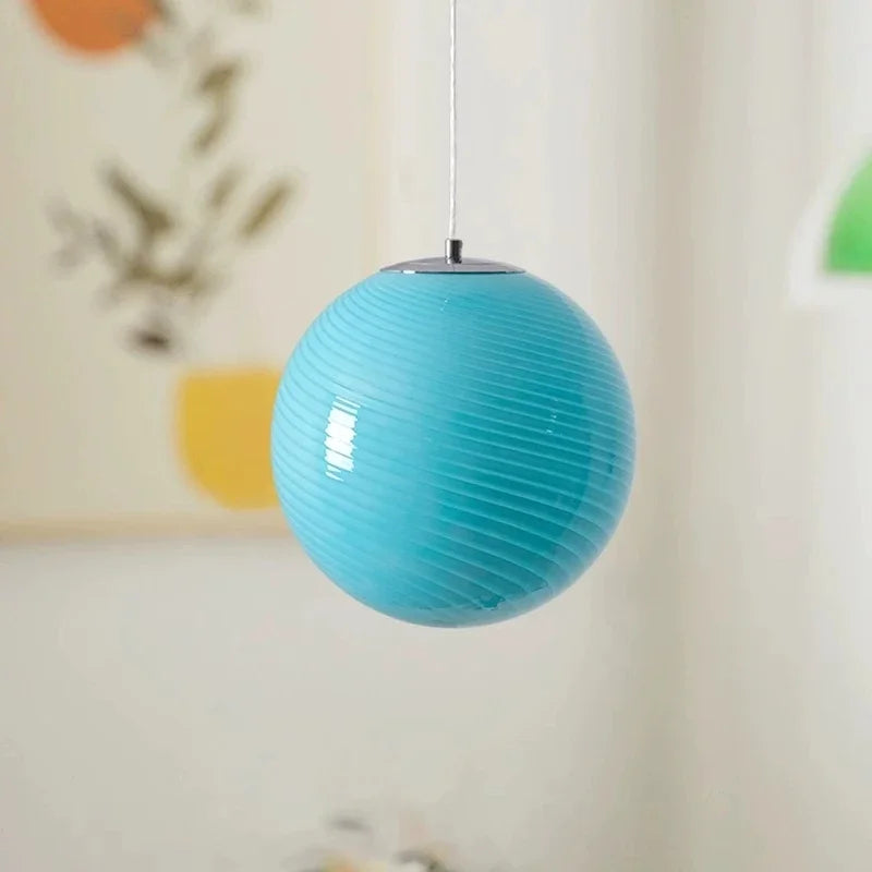 Sculptural Glass Orb Pendant Light Daevix – Product Detail 5