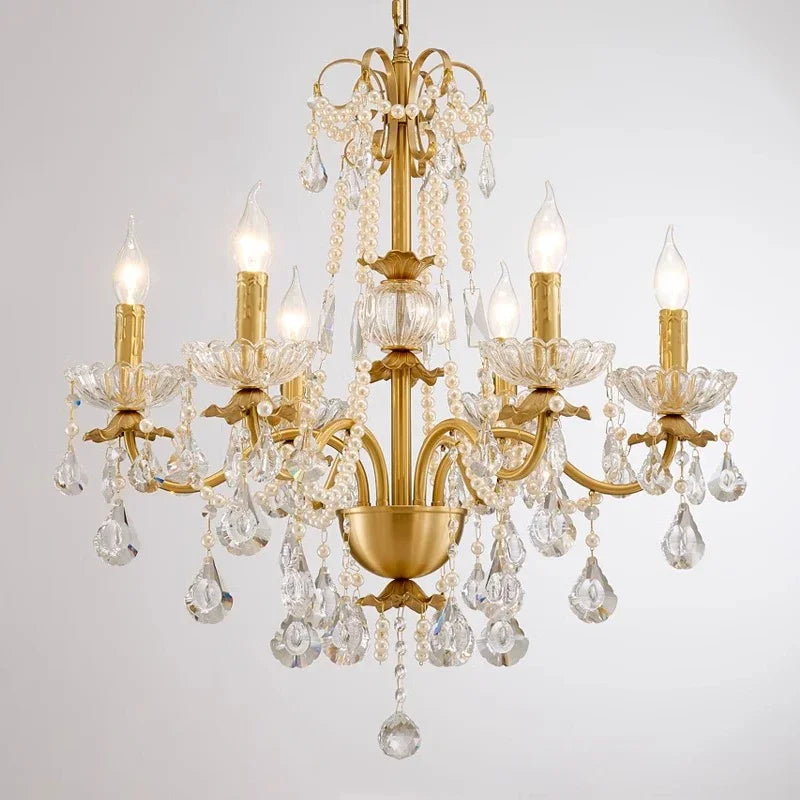 Handcrafted Copper Cluster Chandelier Vaelorn – Lifestyle View 2