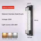 Ecrivox Steel Linear Outdoor Wall Sconce