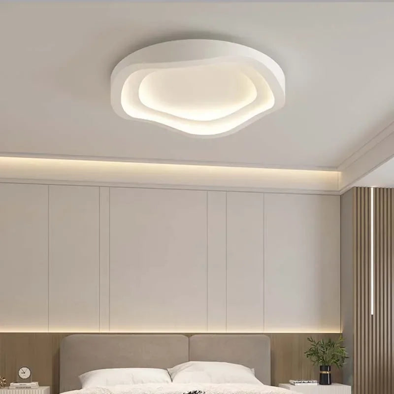 Modern Aluminum Disc Ceiling Light Silvano – Lifestyle View 3